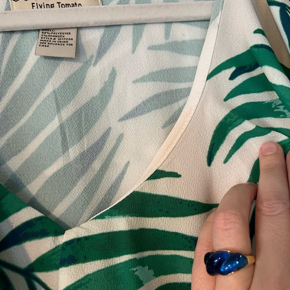 Tropical Palm Ruffle Maxi - Picture 6 of 8